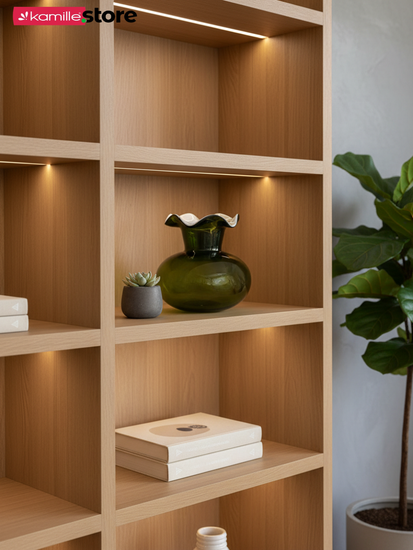 Ваза для цветов 20 см. стеклянная с волнистым горлышком