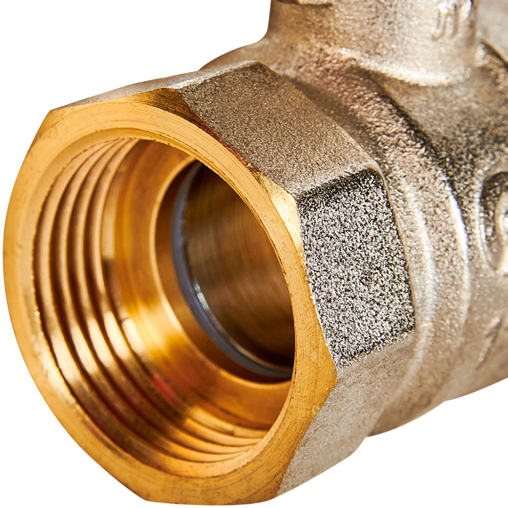 Кран шаровой полнопроходной ROMMER - 1" (ВР/НР, PN40, ручка-рычаг)