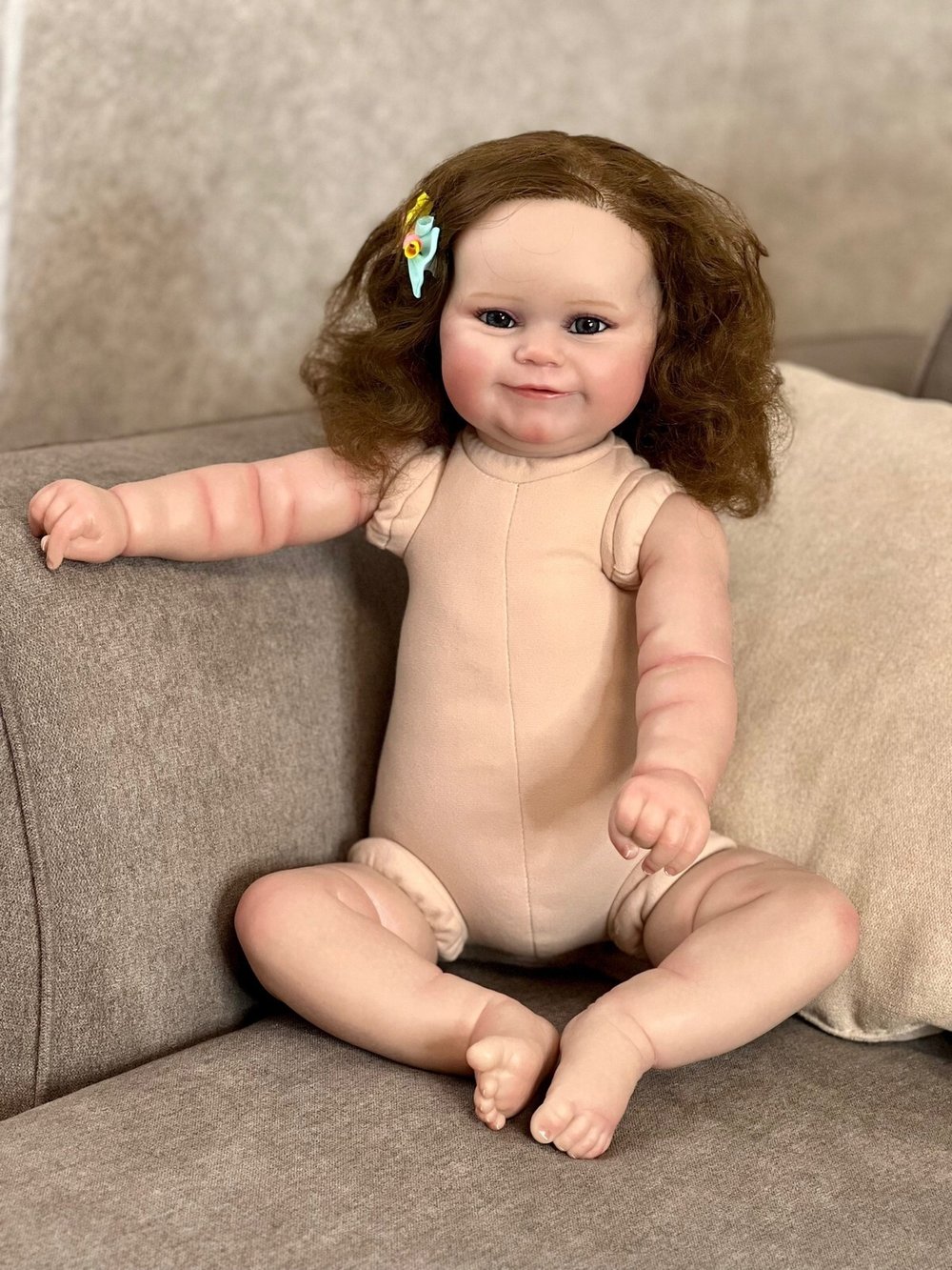 Кукла Реборн мягконабивная 60см в пакете (FA-354)