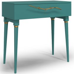 Консоль Арт Колор matte Классик Голд Пастельно-синий матовый