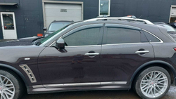 Дефлекторы окон с хром молдингом Infiniti QX70 FX37 FX50 FX30d