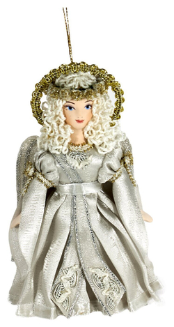 Подвесная фарфоровая кукла Ангел. Сувенир ручной работы