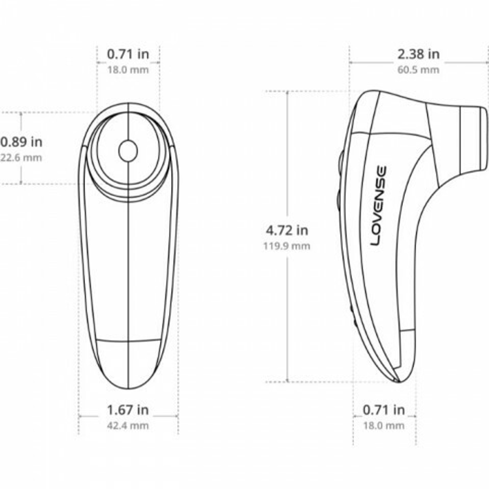 Вакуумно-волновой стимулятор клитора Tenera 2 от Lovense (управление через приложение)
