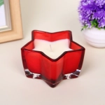 Свеча в стакане «Звездная ночь» 10,5*5,5 см, Красный