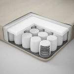 Матрас - VANNAREID IKEA/ ВАННАРЕЙД ИКЕА, 200х80 см, бежевый