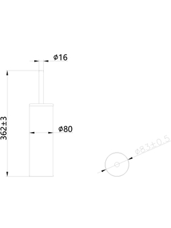 Ершик для унитаза STWORKI Стокгольм S36395CR напольный, хром, с подставкой