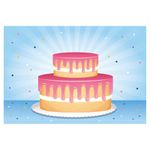 Наклейки бумажные с игровым полем НАБОР 2 листа, 184 наклейки, "Сладкое настроение", HATBER, 2Н5н