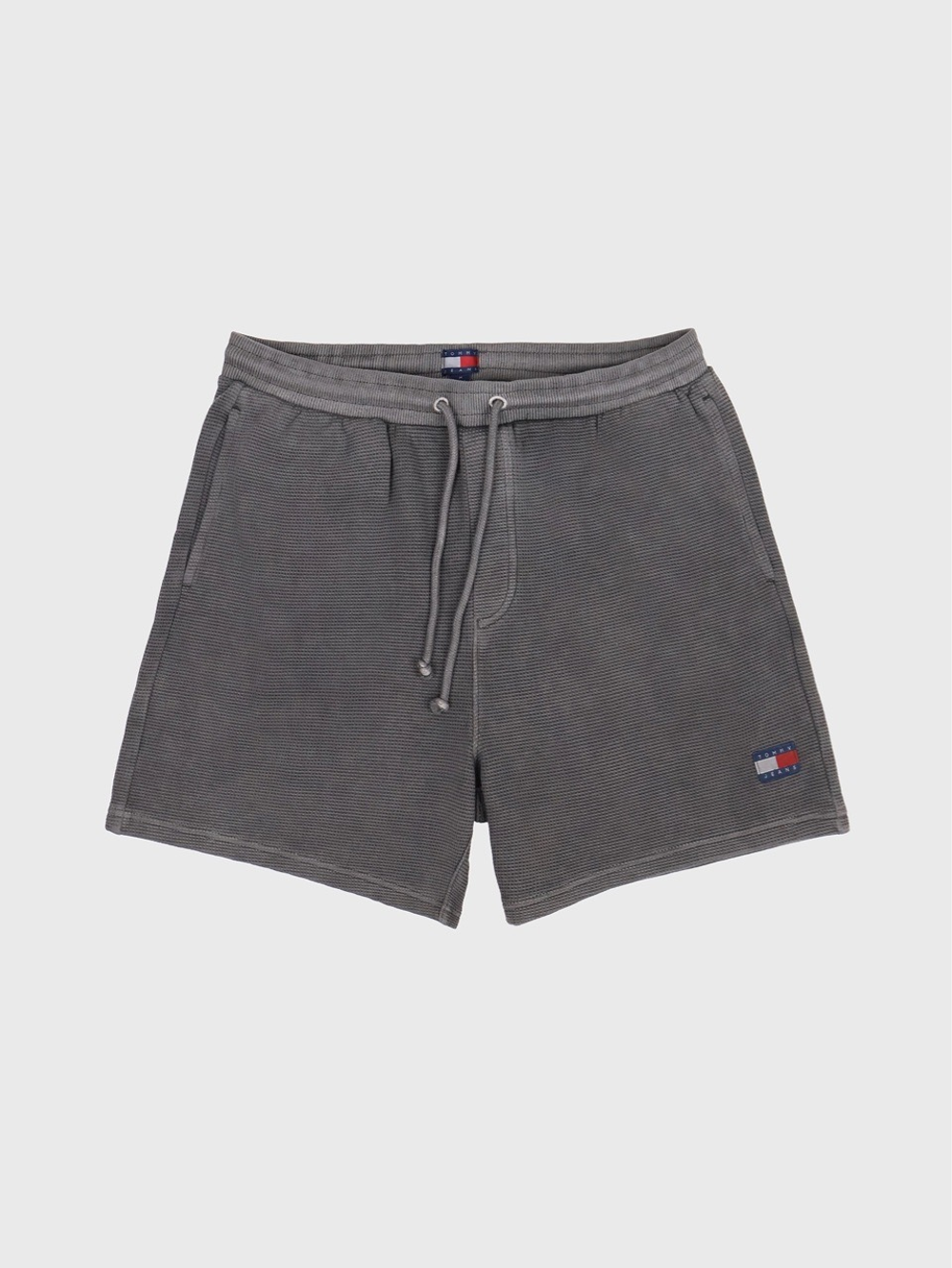 Шорты Tommy Jeans Waffled Beach Garment Dyed Black