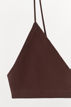 ZARA БЕСШОВНЫЙ БЮСТГАЛЬТЕР НА БРЕТЕЛЯХ, КОРИЧНЕВЫЙ