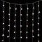 Светодиодный занавес 2*3 м., 600 теплых белых LED ламп, мерцание, облегченный, прозрачный провод ПВХ, LTC (PCL600NOTBLW-10-2WW)