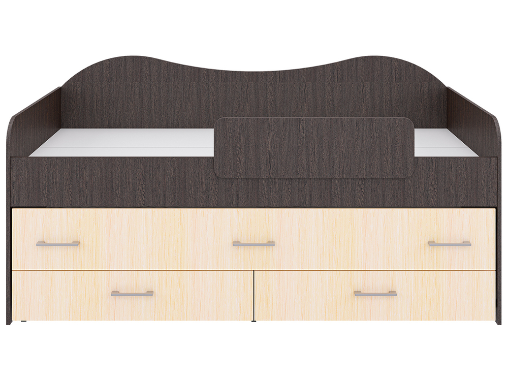 Кровать Нимфа двухместная Венге/молоко