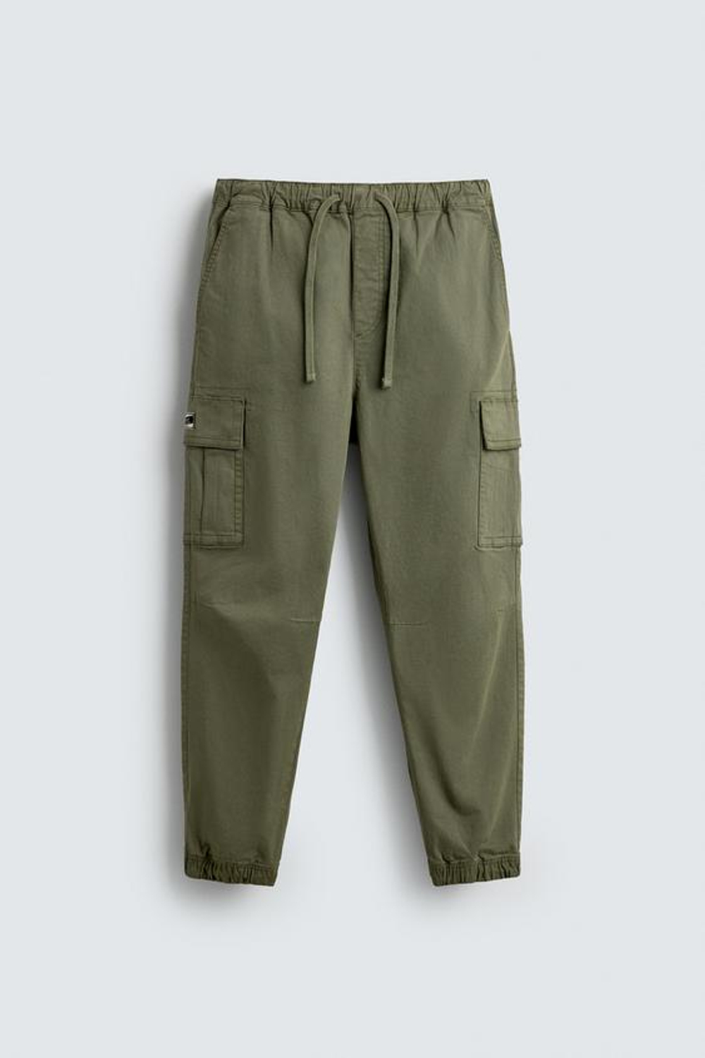 ZARA БРЮКИ КАРГО SLIM FIT, ХАКИ