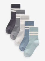 Носки хлопковые для мальчика Next 119-643, 5 шт., Серый, Голубой