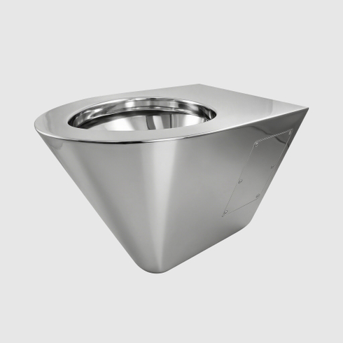 Унитаз подвесной нерж. сталь NOFER 13018.B глянцевый