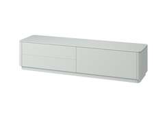 Тумба Tammi под ТВ 2 ящика откидная дверь (светло-серый)
