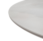 Стол М-City DISAUR Бонжур 100 Оникс Бежевый, стекло, Латте каркас