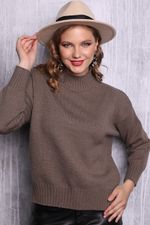 Свитер "Личный мотив" (шоколад) Elza (Акция)