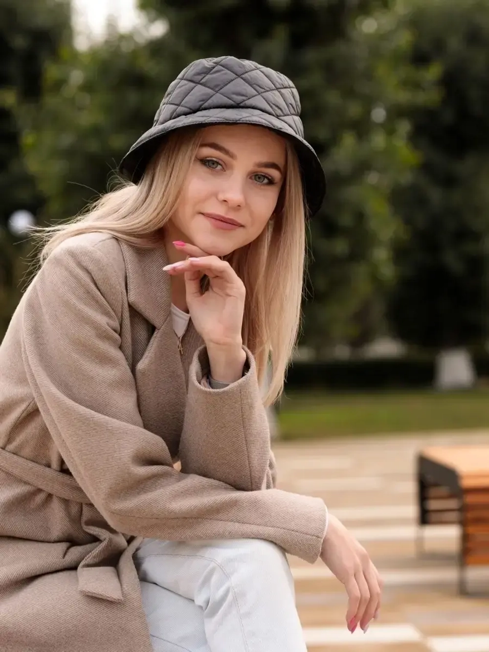 Панама теплая весенняя на флисе