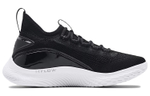 Under Armour Curry 8 Curry Team actual combat lace-up shock absorption, non-slip, wear-resistant, breathable, lightweight mid-top basketball shoes for men and women the same style black