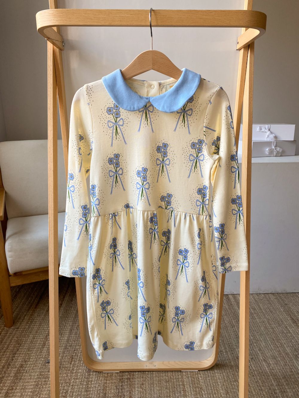 Хлопковое платье Mini Rodini, 122