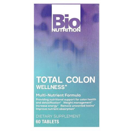 Bio Nutrition, Total Colon Wellness, 60 таблеток
