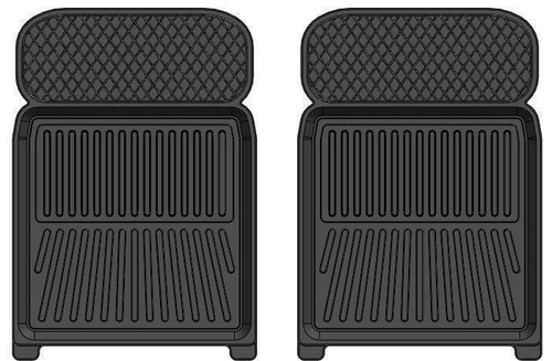 Коврики резиновые ВАЗ 2101-07 передние комплект 2шт STRK