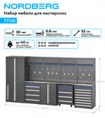 Набор мебели для мастерских NORDBERG TT116