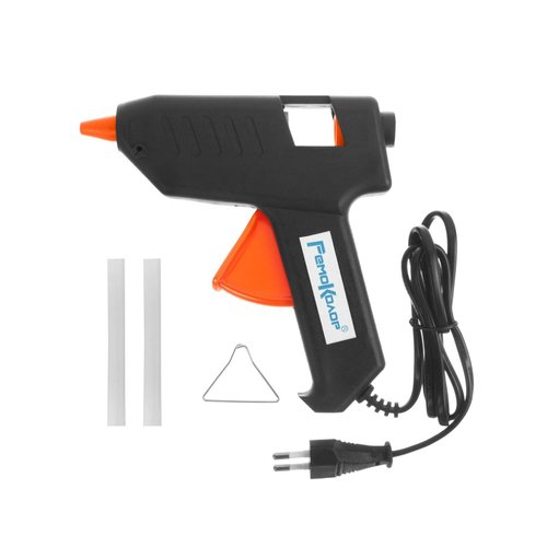 90-1-007 Пистолет клеевой 80 Вт, стержень 11 мм, 2 шт. в комплекте, расход 10-14 г/мин, кабель 1,2 м