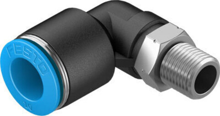 QSL-1/8-10 Угловой штуцер с цанговым зажимом и резьбой