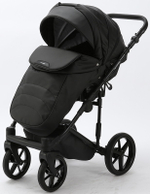 Детская коляска Adamex Zico Deluxe 2 в 1 Z-SA02 ЧЁРН.КОЖА