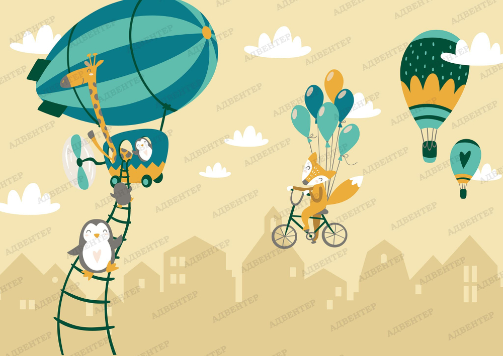 Фотообои Воздушные шары 112