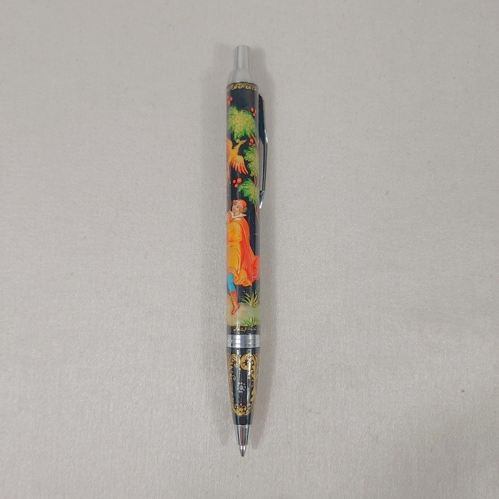 Ручка коллекционная с ручной росписью Палех "Иван-царевич и Жар-птица"
