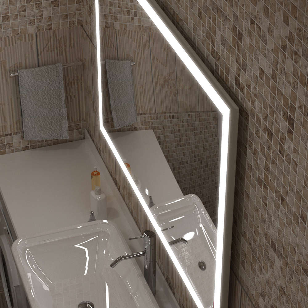 Зеркало MIXLINE "Ливия" 1200*800 сенсорный выключатель, светодиодная подстветка