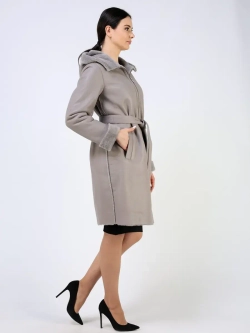 Дубленка зимняя натуральная с капюшоном