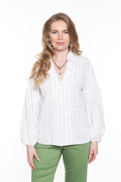 МУСЛИНОВАЯ РУБАШКА В ПОЛОСКУ