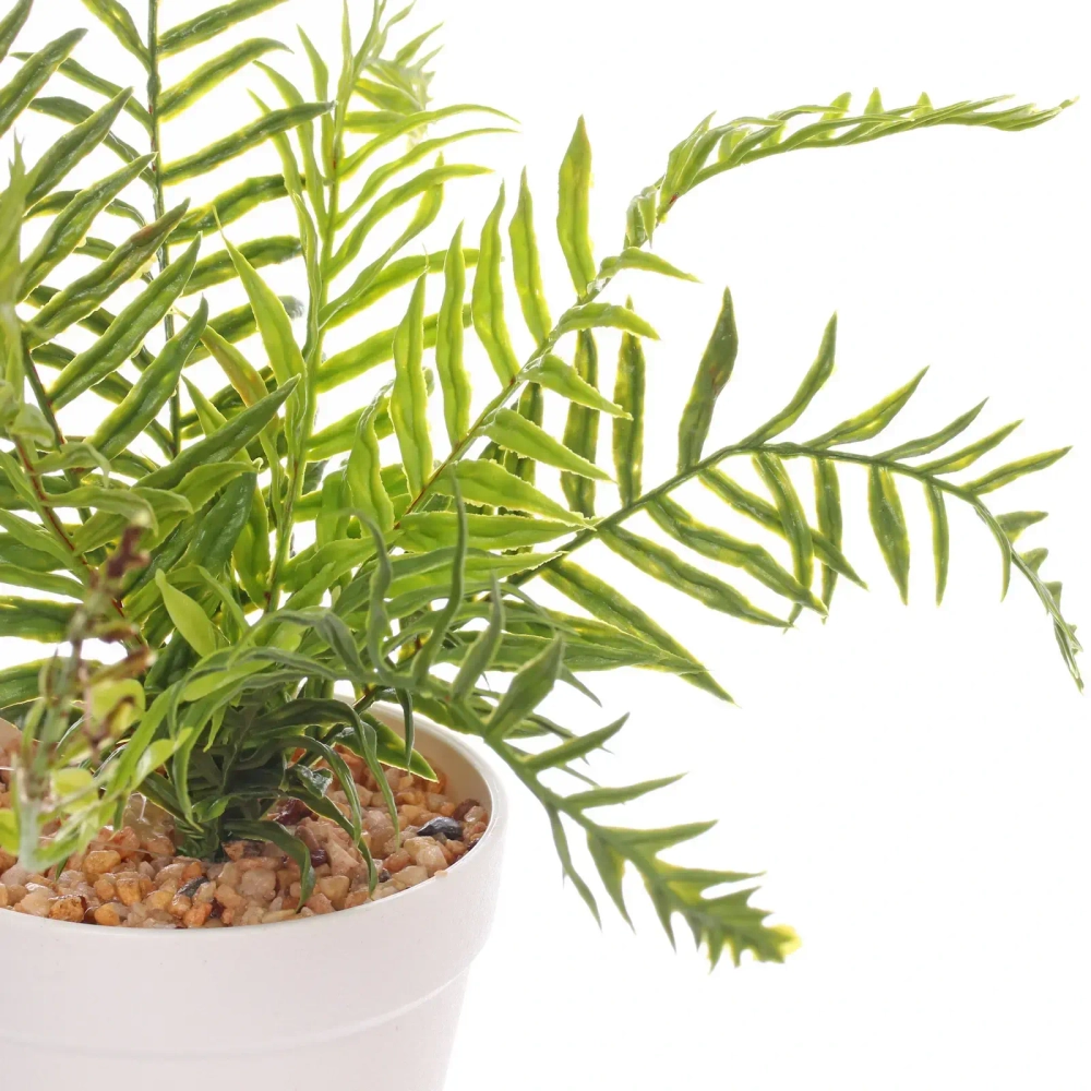 Цветок искусственный в горшке «Папоротник» 24см