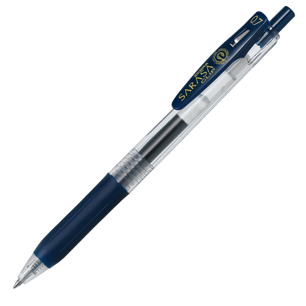 Ручка гелевая Zebra Sarasa Clip 0.7 сине-чёрная