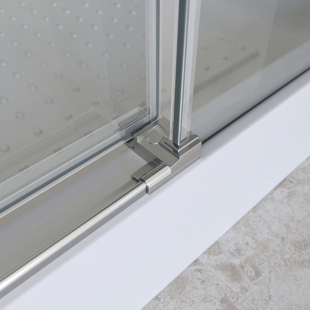 Душевая дверь шириной 121см BelBagno MARINO-2-BF-1-120-C-CR профиль хром, стекло прозрачное