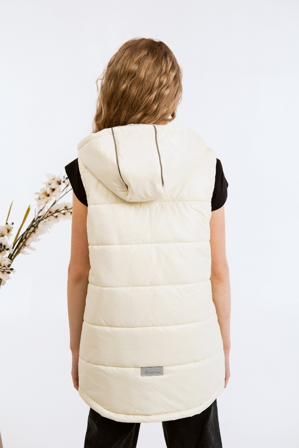 Жилет для девочки "Хэппи" ваниль