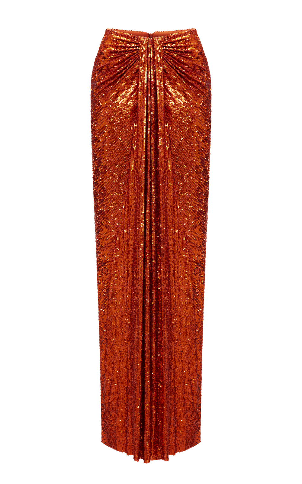 Юбка макси драпированная из пайеток
