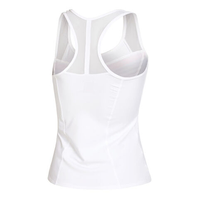 Женская теннисная майка Lucky in Love Shadow Play Racerback Tank Top Women - White