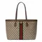 Сумка-тоут Gucci Ophidia GG среднего размера бежевый