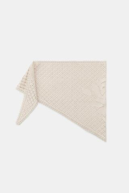 ZARA ПАРЕО ИЗ КРУЖЕВА КРОШЕ, ЭКРЮ
