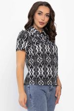 Поло Тренди (черное/узор) Б14093-10М LT Collection