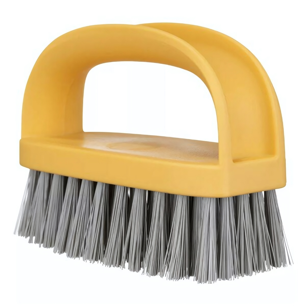 Щетка с ручкой (желтый)