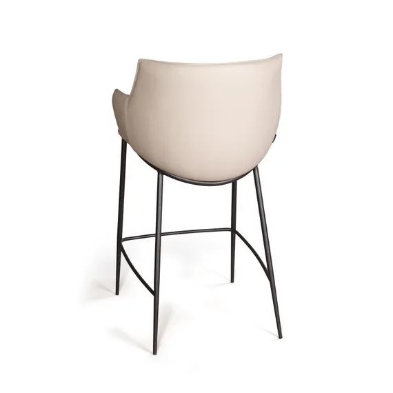 Полубарный стул Sofia, серая экокожа Soft-Touch