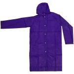 Дождевик-плащ 100 Мкрн 115см «Тайфун» с капюшоном и завязками, на кнопках, фиолетовый ДоброСад