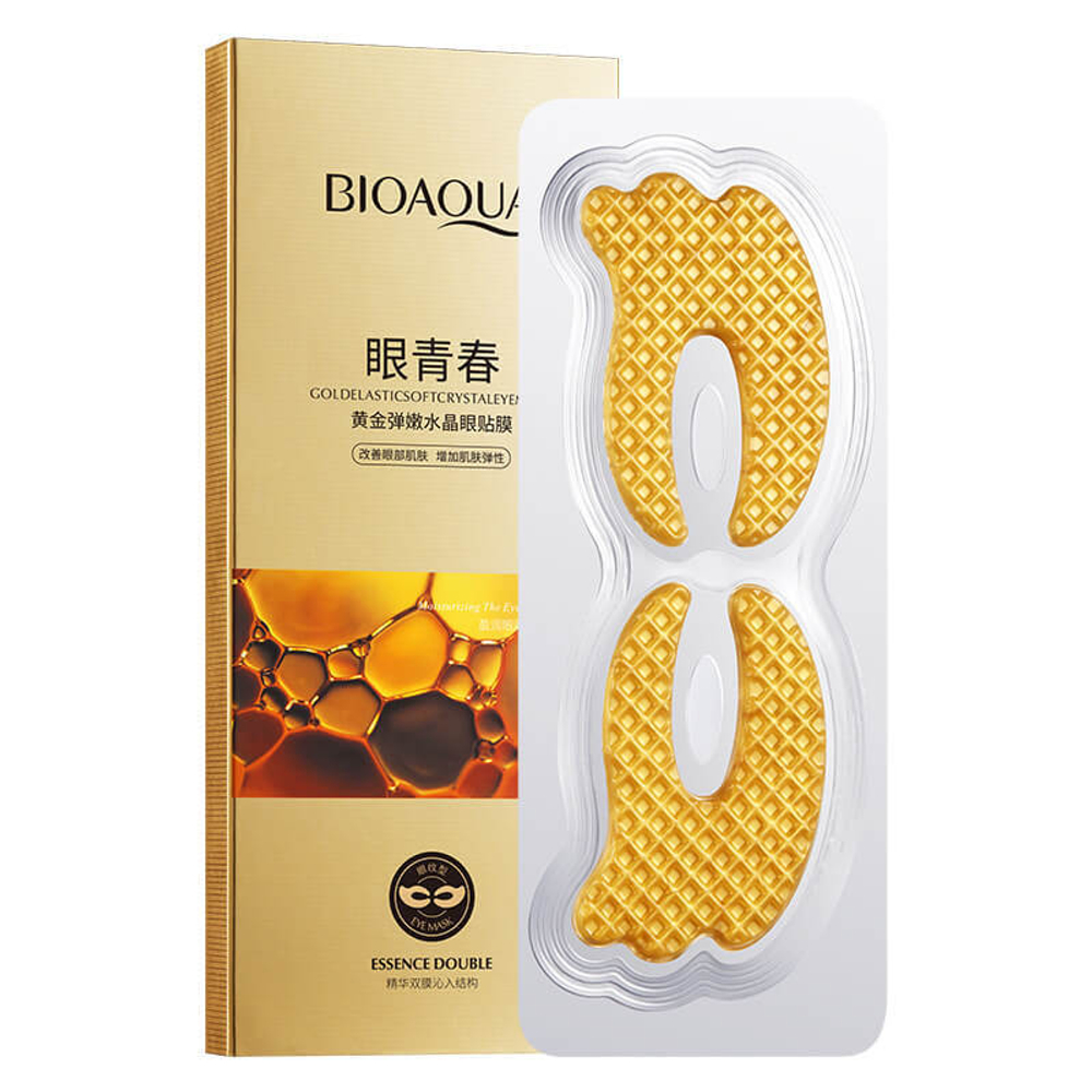 Гидрогелевые маски для кожи вокруг глаз с золотом
