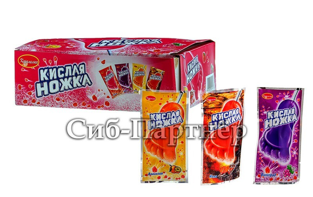 Леден. на пал. "Кислая ножка" с шип. порошком (11гр*48шт*12бл)