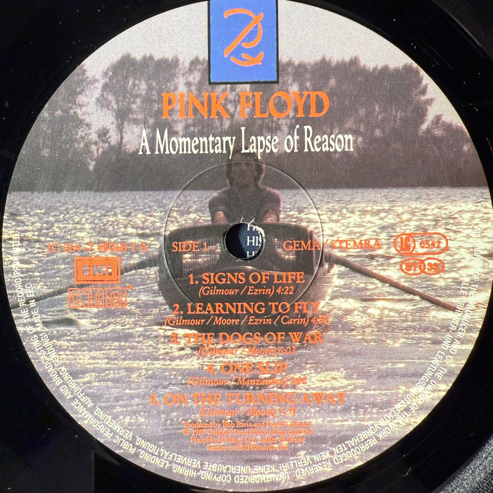 Pink Floyd - A Momentary Lapse Of Reason (Europe 1987г.)